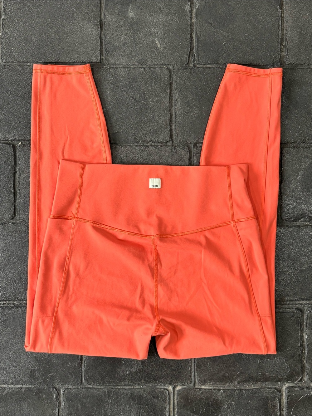 Vuori Studio Pocket Legging Orange/grapefruit Size large